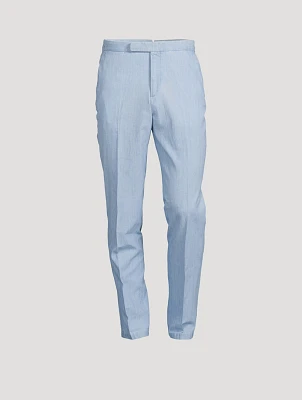 Chambray Suit Pants