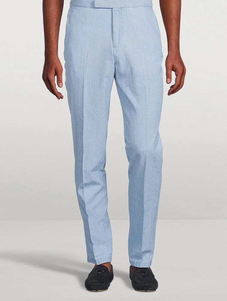 Chambray Suit Pants