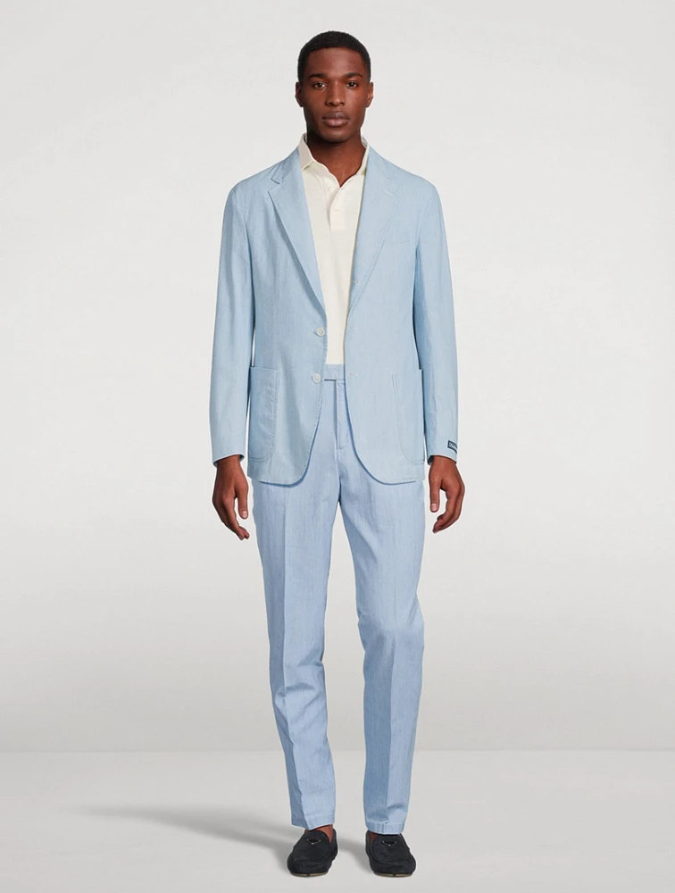 Chambray Suit Pants