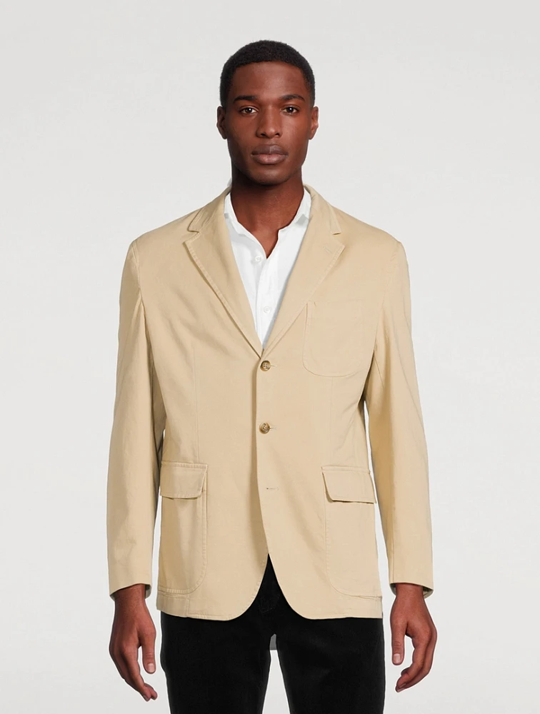 Soft Tailored Chino Suit Jacket