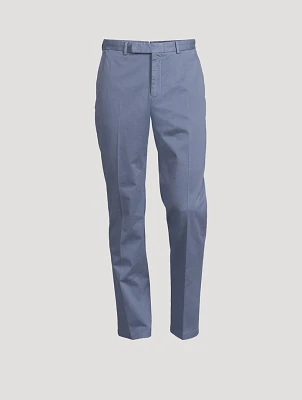 Garment-Dyed Stretch Chino Suit Pants