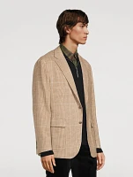 Tweed Soft Tailored Jacket Plaid Print