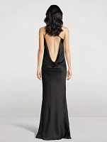 One-Shoulder Bias-Cut Gown