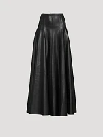 Grace Faux Leather Maxi Skirt