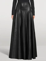 Grace Faux Leather Maxi Skirt