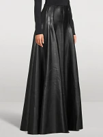 Grace Faux Leather Maxi Skirt