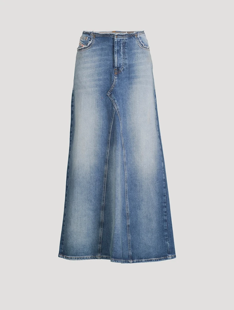 De-Pago Denim Maxi Skirt