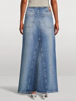 De-Pago Denim Maxi Skirt