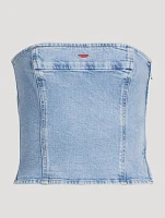 Ville Strapless Denim Top