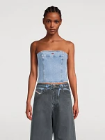 Ville Strapless Denim Top