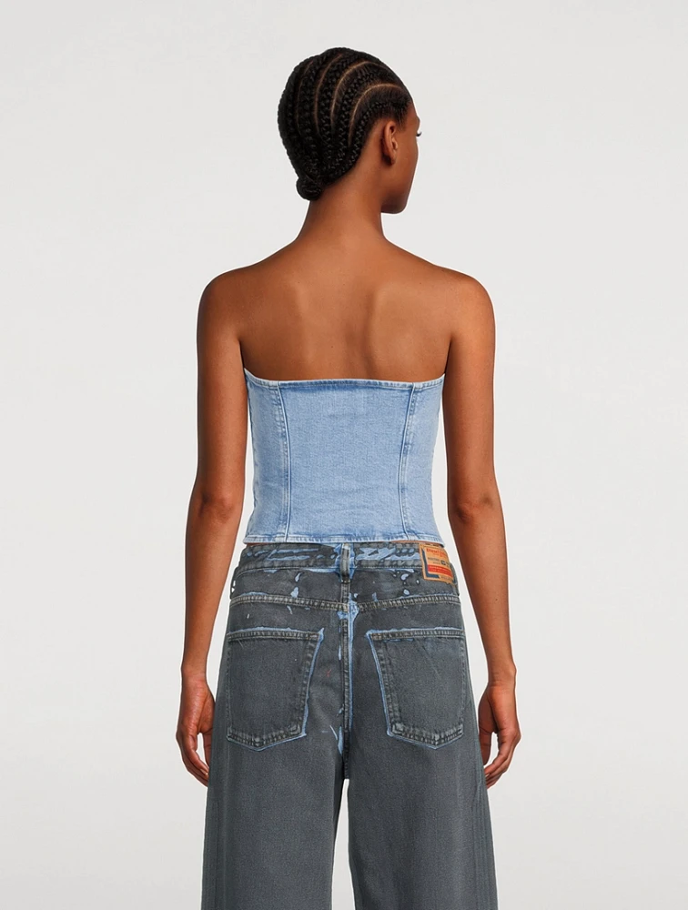 Ville Strapless Denim Top