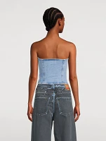 Ville Strapless Denim Top