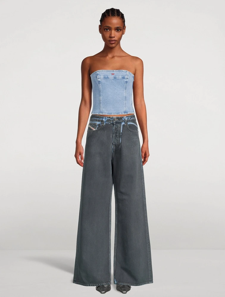 Ville Strapless Denim Top