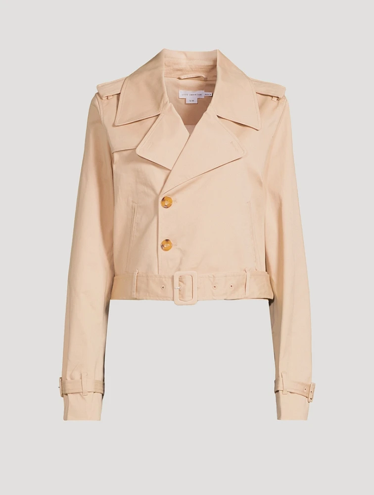 Cropped Trench Coat