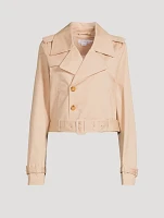 Cropped Trench Coat