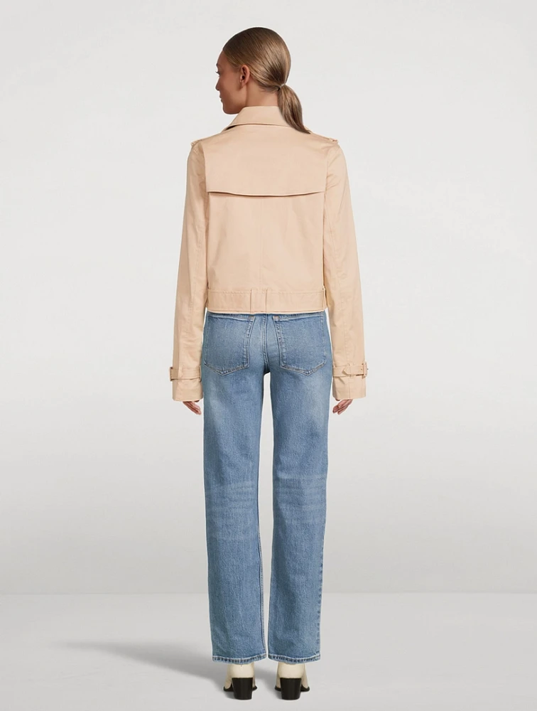 Cropped Trench Coat