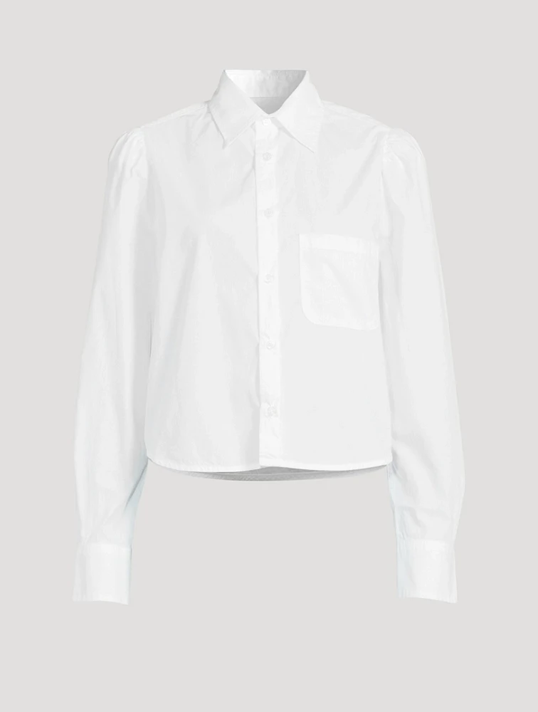 Nia Puff-Sleeve Poplin Shirt