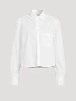 Nia Puff-Sleeve Poplin Shirt