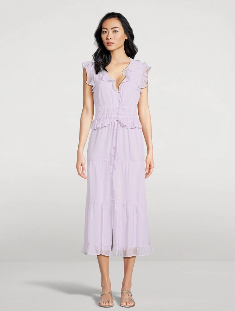 Paradis Silk Midi Dress