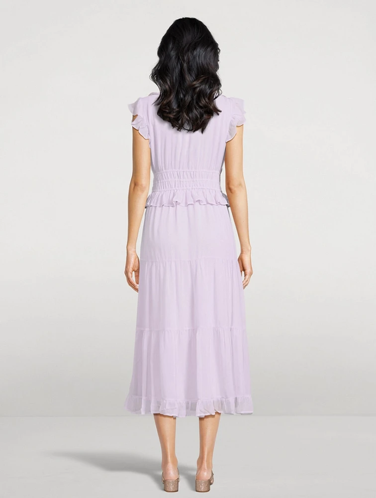 Paradis Silk Midi Dress