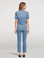 Kendra Short-Sleeve Denim Jacket