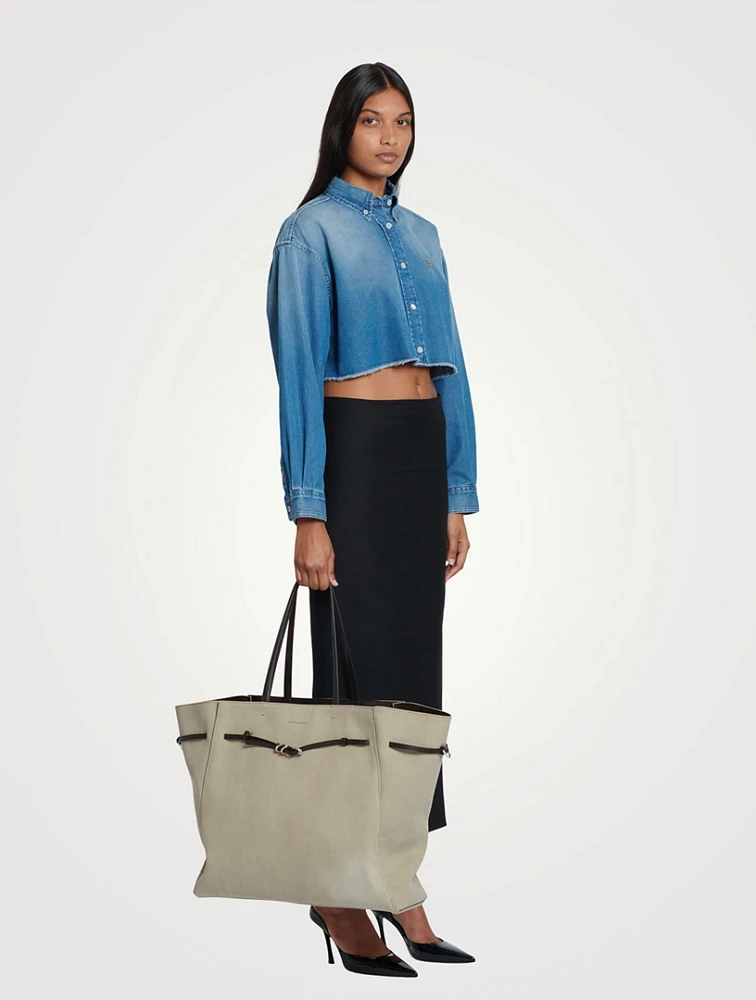 Large Voyou Canvas Tote Bag