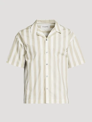 Short-Sleeve Shirt Striped Print