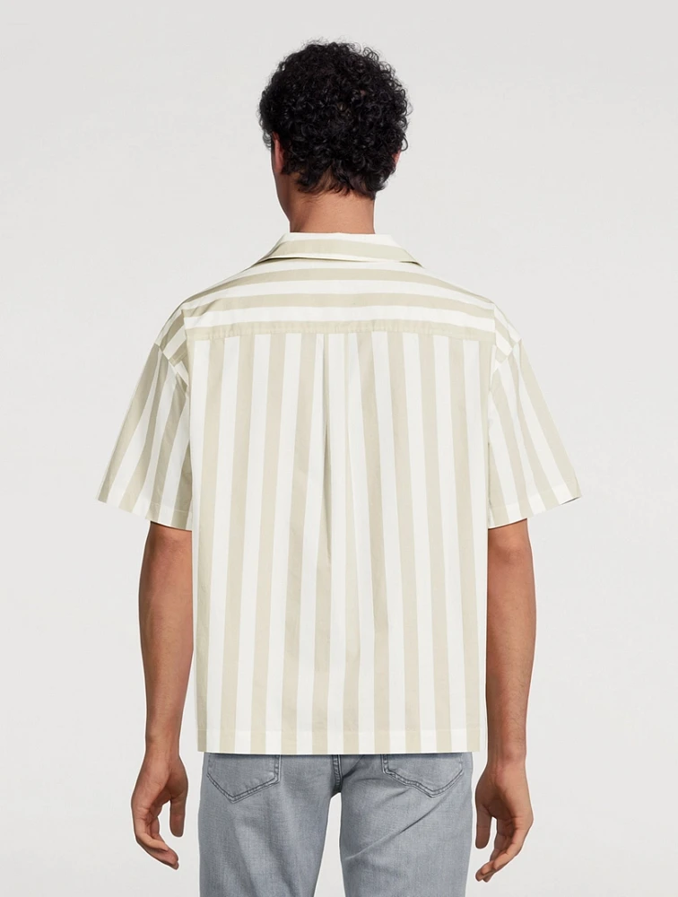 Short-Sleeve Shirt Striped Print