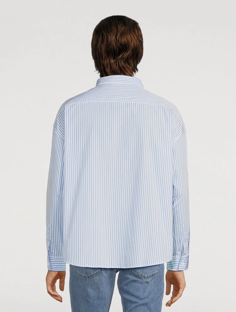 Relaxed Shirt Striped Print