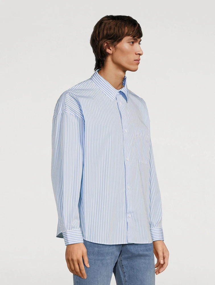 Relaxed Shirt Striped Print