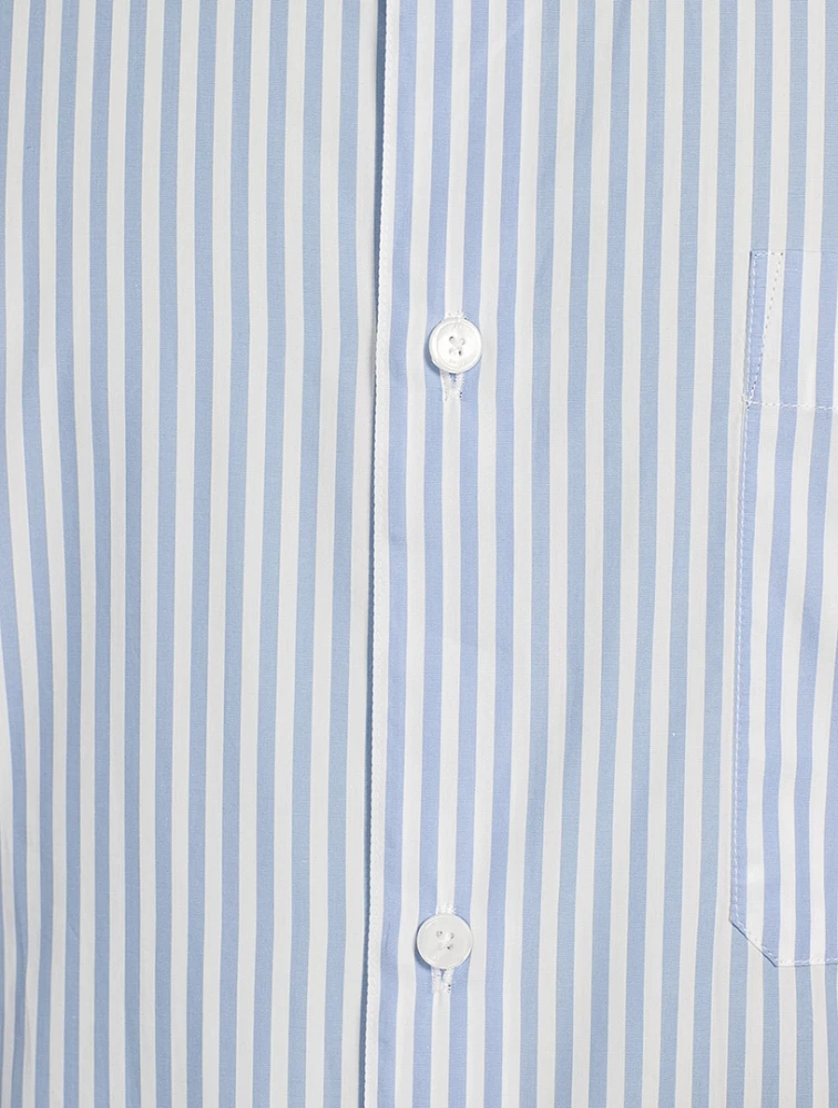 Relaxed Shirt Striped Print