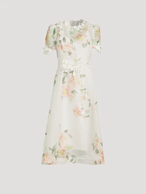 Liftoff Midi Dress In Floral Print