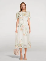 Liftoff Midi Dress In Floral Print
