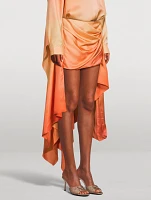 Tranquility Draped Silk Mini Skirt