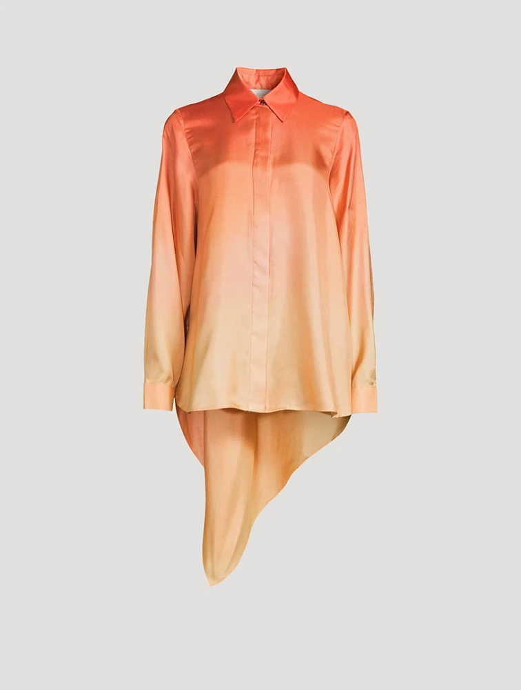 Tranquility Draped Silk Shirt