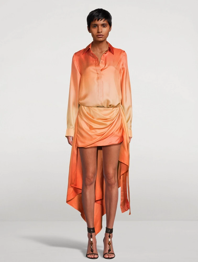 Tranquility Draped Silk Shirt