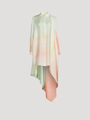 Natura Convertible Silk Shirt Dress