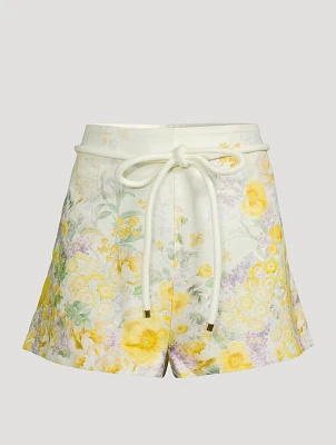 Harmony Linen High-Waisted Shorts