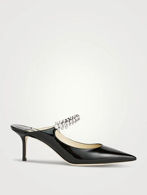 Bing 65 Patent Leather Pumps With Crystal Strap