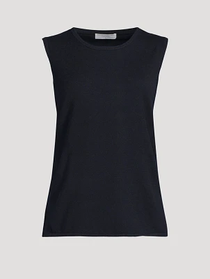 Organic Cotton Stretch Sleeveless T-Shirt