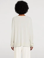 Cashmere Single-Button Cardigan