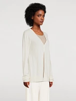 Cashmere Single-Button Cardigan