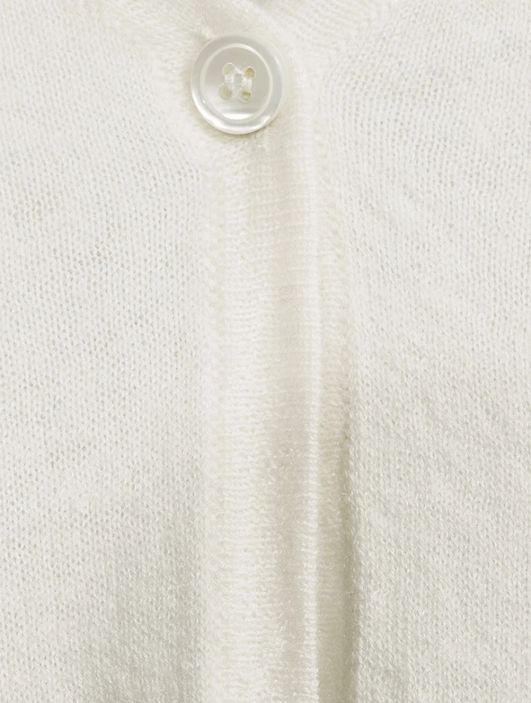 Cashmere Single-Button Cardigan