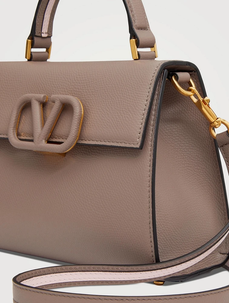 Small VSling Leather Satchel