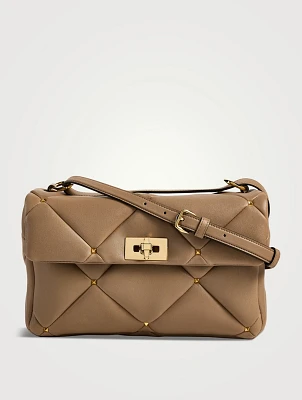 Rockstud Spike Leather Shoulder Bag