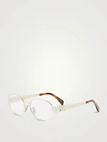 Metal Triomphe Oval Optical Glasses