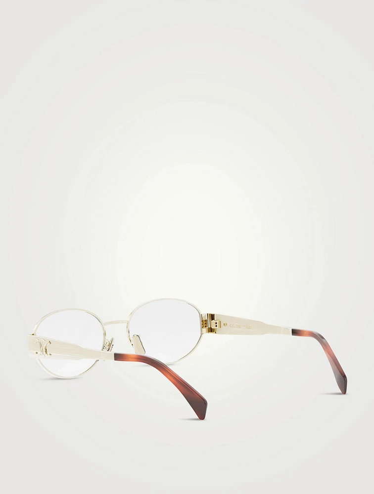 Metal Triomphe Oval Optical Glasses