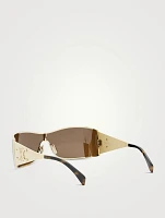 Maxi Metal Triomphe Shield Sunglasses
