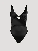 Twisted Cut-Out One-Piece Swimsuit