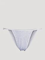 Perfect Fit Crystal-Embellished Bikini Bottom